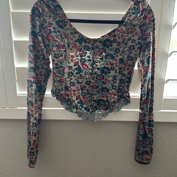 Free People Tops - Free People Multicolor Floral Blouse